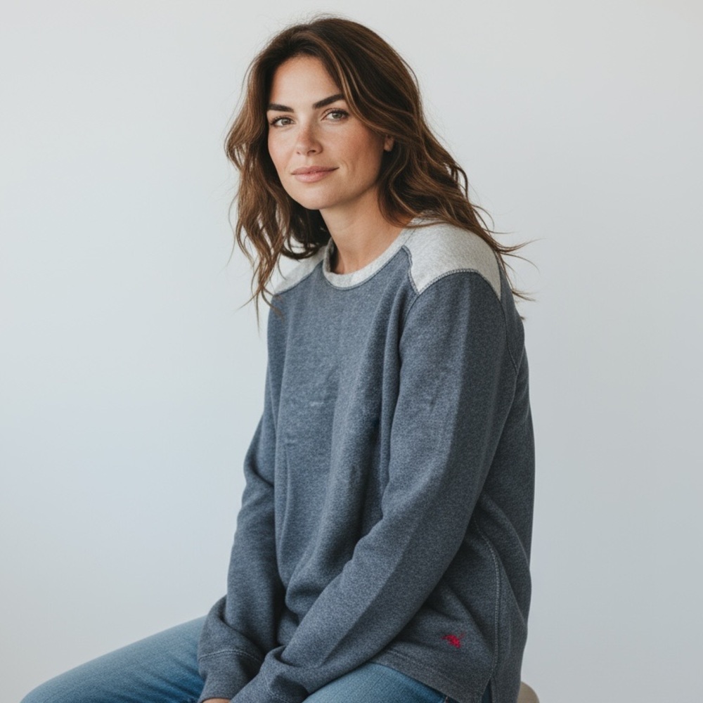 Tommy Bahama Blue and Gray Sweatshirt
